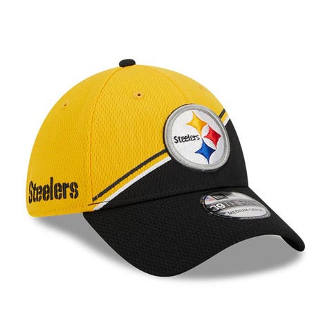 New Era Pittsburgh Steelers Black 2T Sided 39THIRTY Flex Hat Size: Extra Large