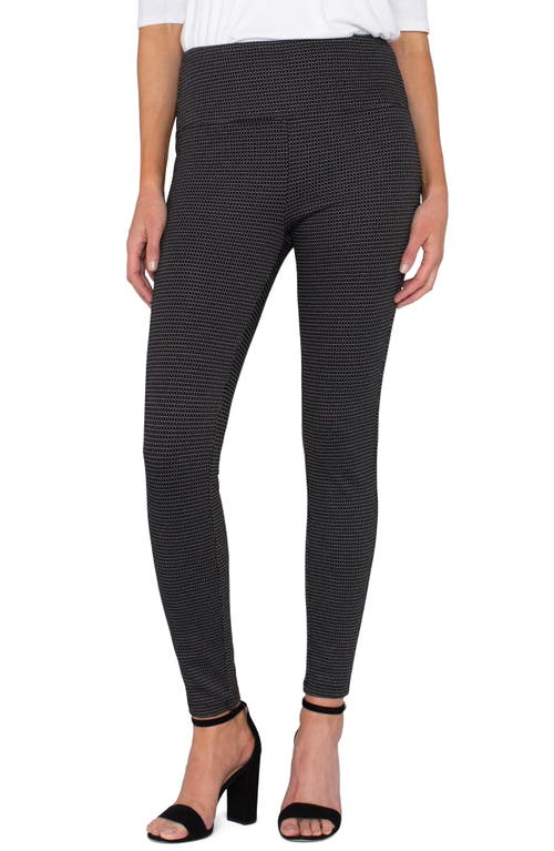 Shop Liverpool Reese Seam Detail Ankle Leggings<br /> In Black/white