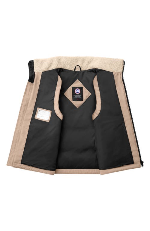 Canada Goose Kids' Elora Water Repellent 650-fill-power Down Vest In Light Tan/tan-tan Clair/tan