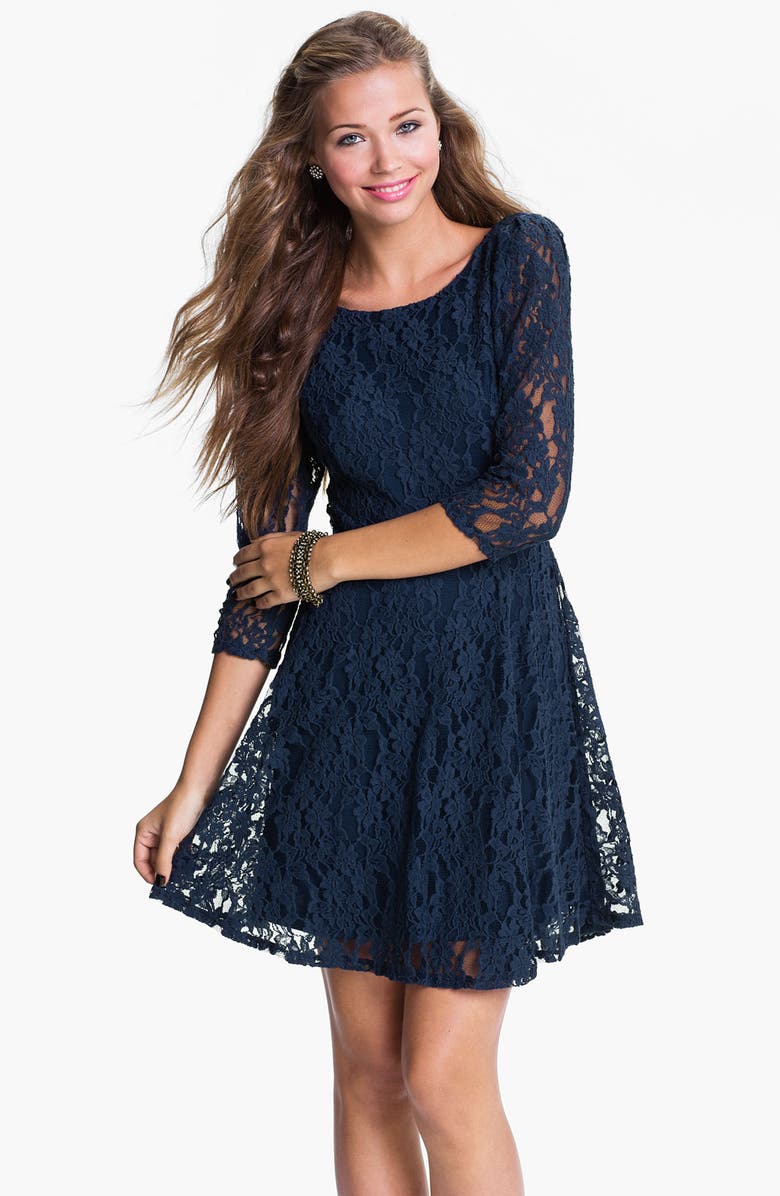 Fire Lace Skater Dress Juniors Nordstrom Fire Lace Skater Dress Juniors Nordstrom