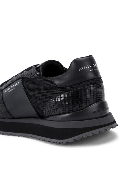 Kurt Geiger London Diego Sneaker In Charcoal/black