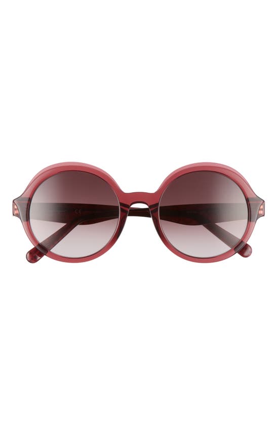 SALVATORE FERRAGAMO SALVATORE FERRAGAM GANCINI 52MM ROUND SUNGLASSES,SF978SL