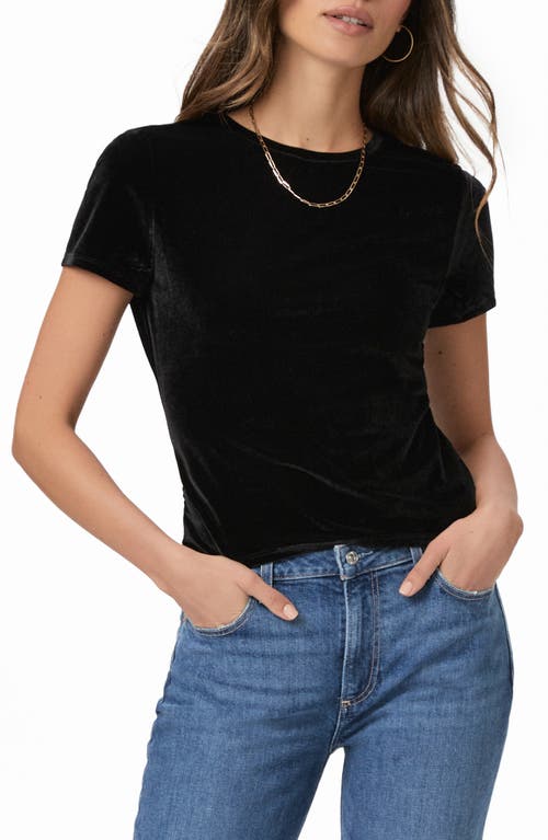 PAIGE Fiora Velvet T-Shirt in Black at Nordstrom, Size Small