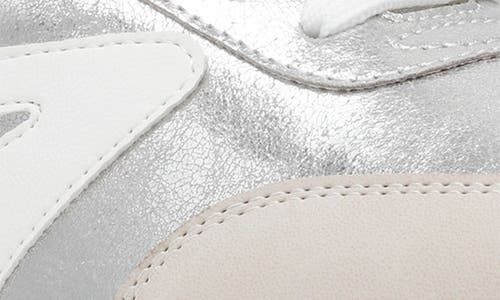 Dolce Vita Dv By Bynx Sneaker In Silver Crinkle