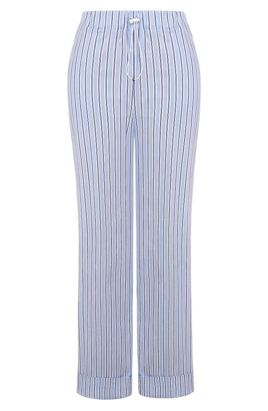 Shop Mistress Rocks Stripe Baggy Pants In Blue