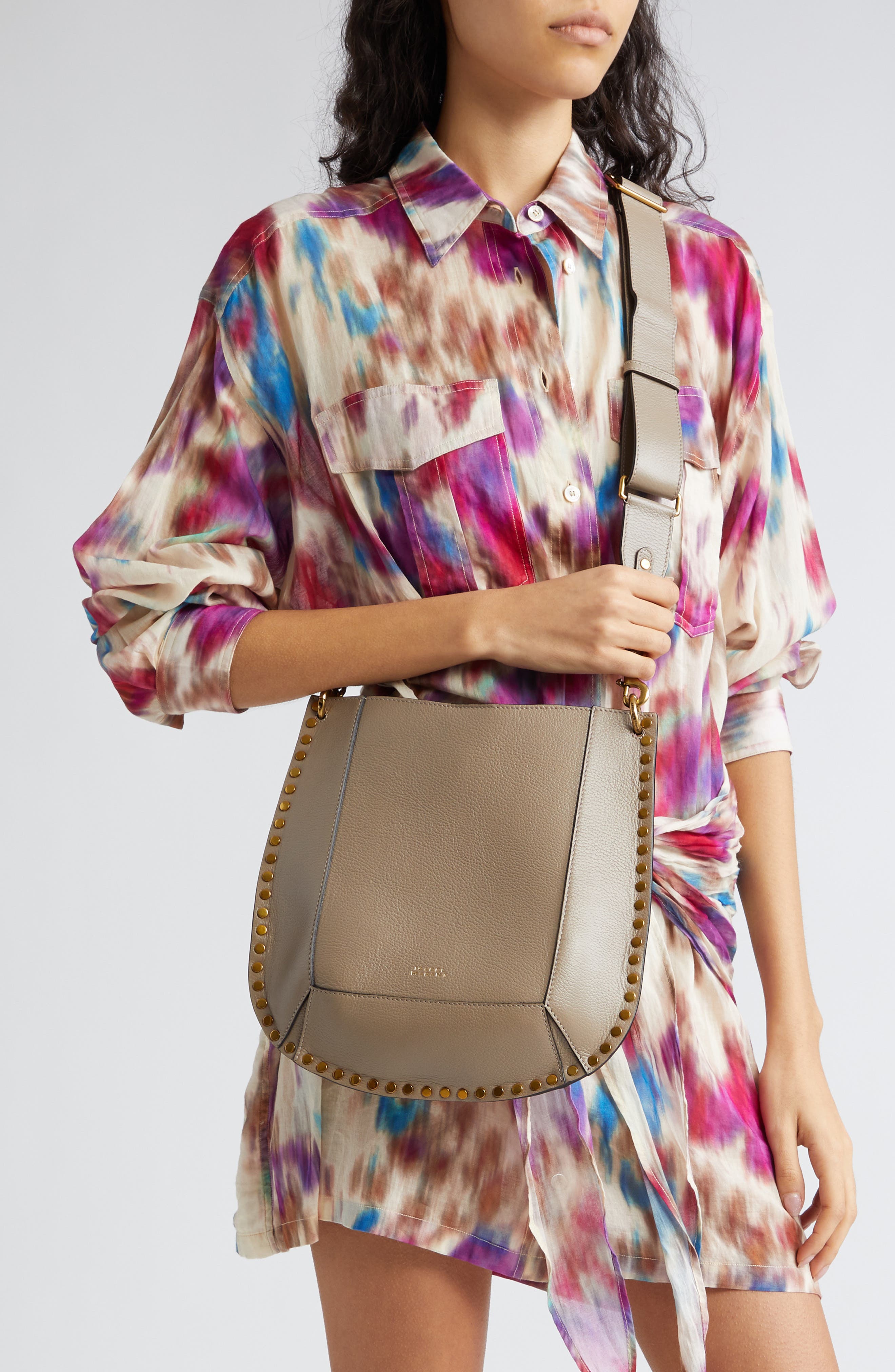 Isabel Marant Oskan Leather Shoulder Bag Nordstrom