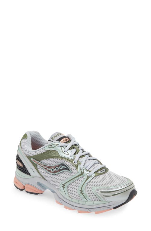 Shop Saucony Progrid Triumph 4 Sneaker In Grey/green