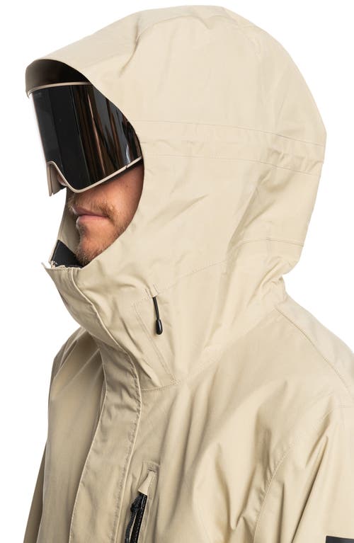 Shop Quiksilver Mission Gore-tex® Waterproof Warmflight® Insulated Jacket In Twill