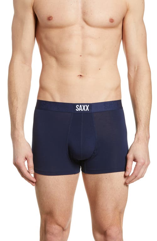 SAXX Vibe Super Soft Slim Fit Trunks in Navy at Nordstrom, Size X-Large
