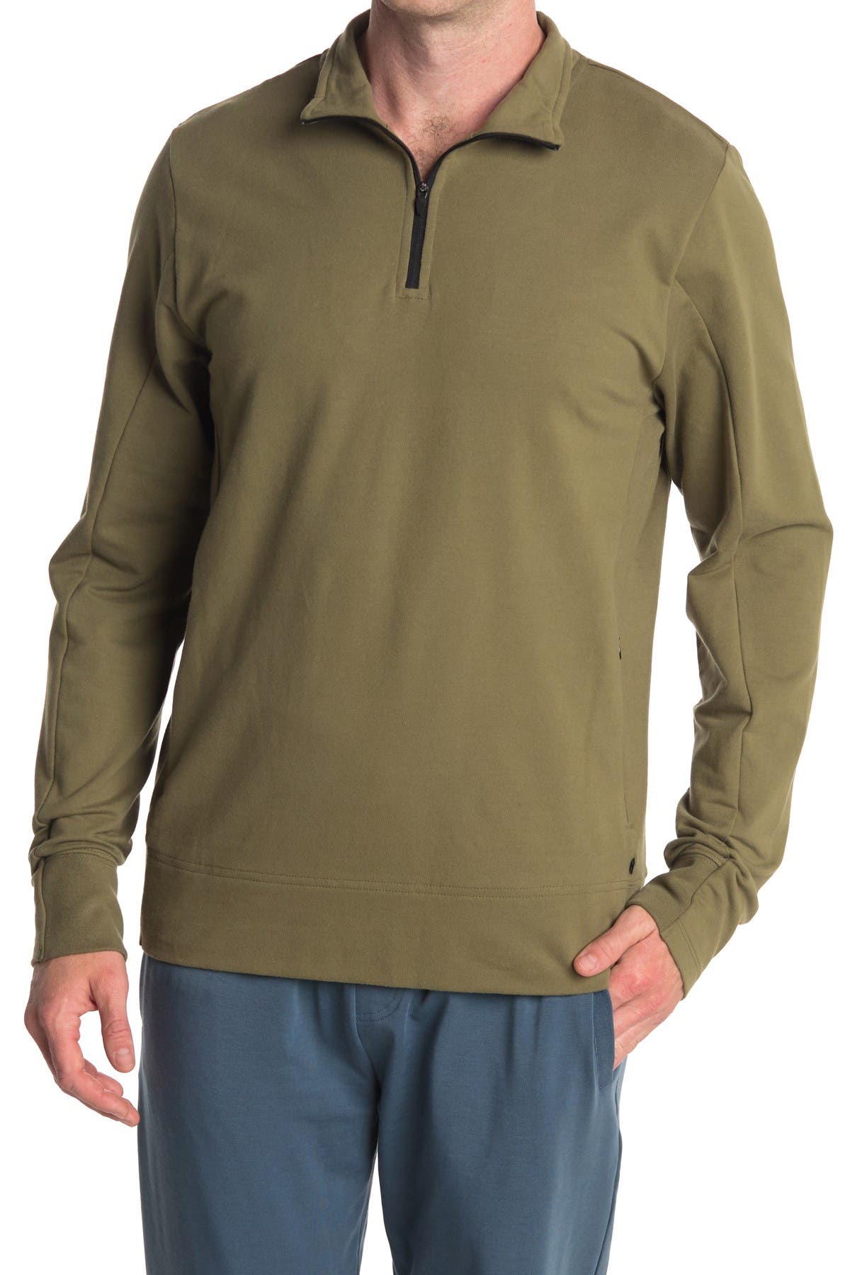 Tommy John French Terry 1 4 Zip Pullover Nordstrom Rack