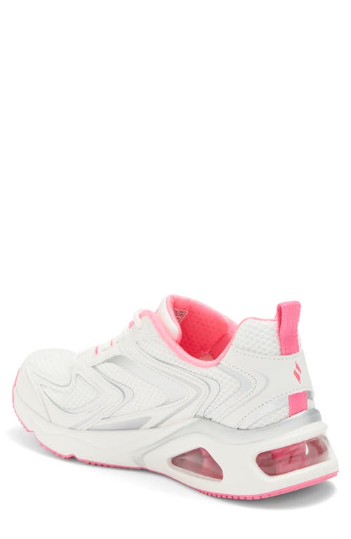 Shop Skechers Tres-air Sneaker In White/pink