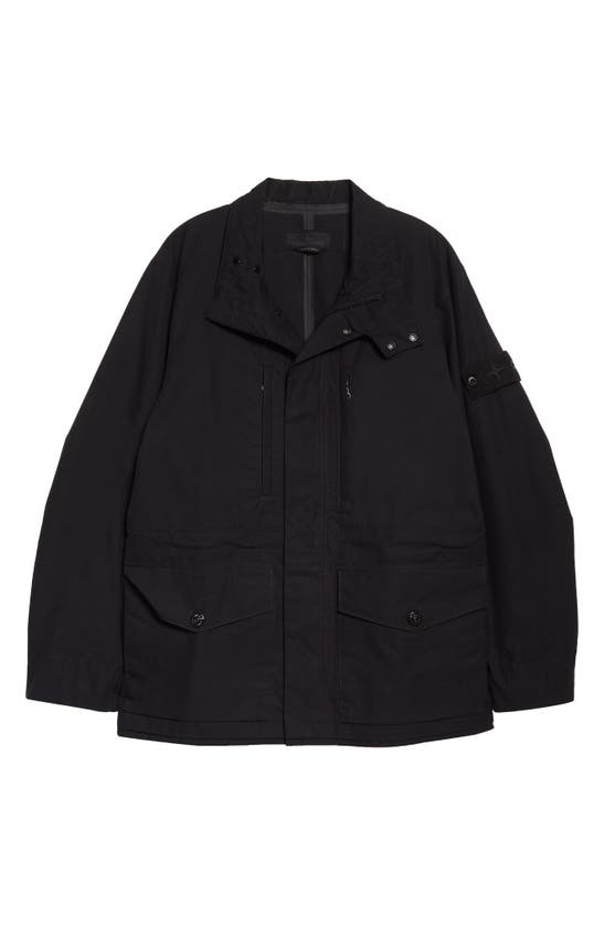 Stone Island Ghost Piece O-ventile® Cotton Jacket In Black | ModeSens