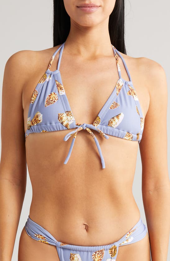 Shop Montce Bow Triangle Bikini Top In Shell