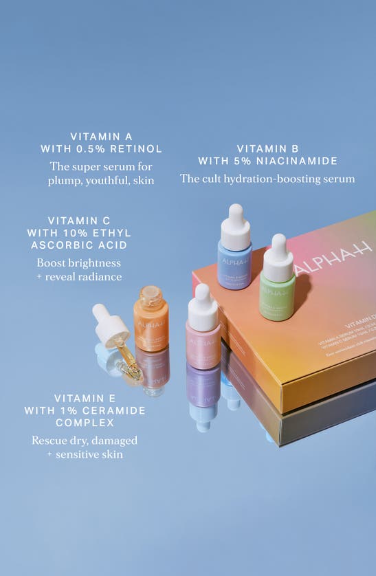 Shop Alpha-h Vitamin Serum 4-piece Discovery Set $120 Value