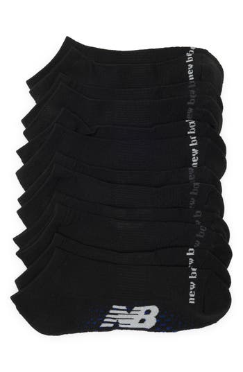 New Balance 6-pack Performance Low Cut Socks In Black