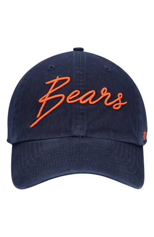 Women's '47 Navy Chicago Bears Vocal Clean Up Adjustable Hat