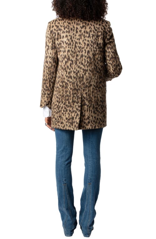 Zadig & Voltaire Visko Jac Leo Blazer In Naturel