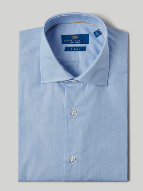 Robert Talbott Solid Craig Estate Dress Shirt in Blue End-On-End 