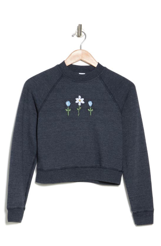 RE/DONE SHRUNKEN CREWNECK LONG SLEEVE TOP
