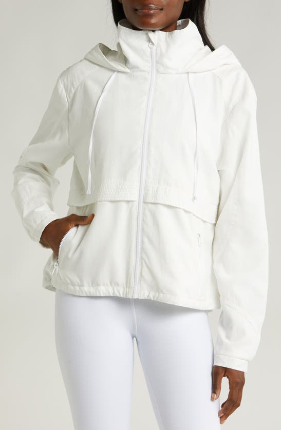Shop Blanc Noir St. Marie Hooded Jacket In Bright White