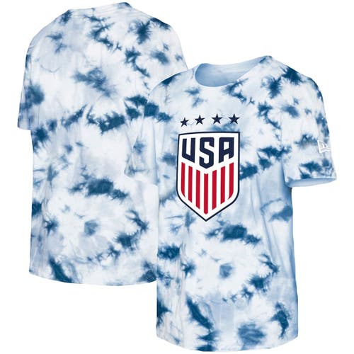 5TH AND OCEAN BY NEW ERA Youth 5th & Ocean by New Era White/Navy USWNT Ringer T-Shirt