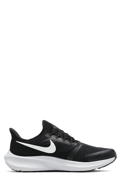 Shop Nike Air Zoom Pegasus 39 Flyease Running Shoe In Black/dark Smoke Grey/white