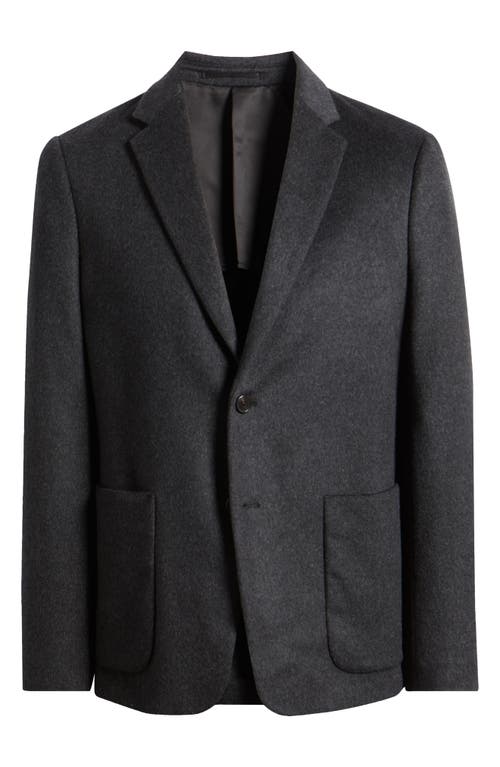 Shop Theory Clinton Wool & Cashmere Blazer In Charcoal Melange