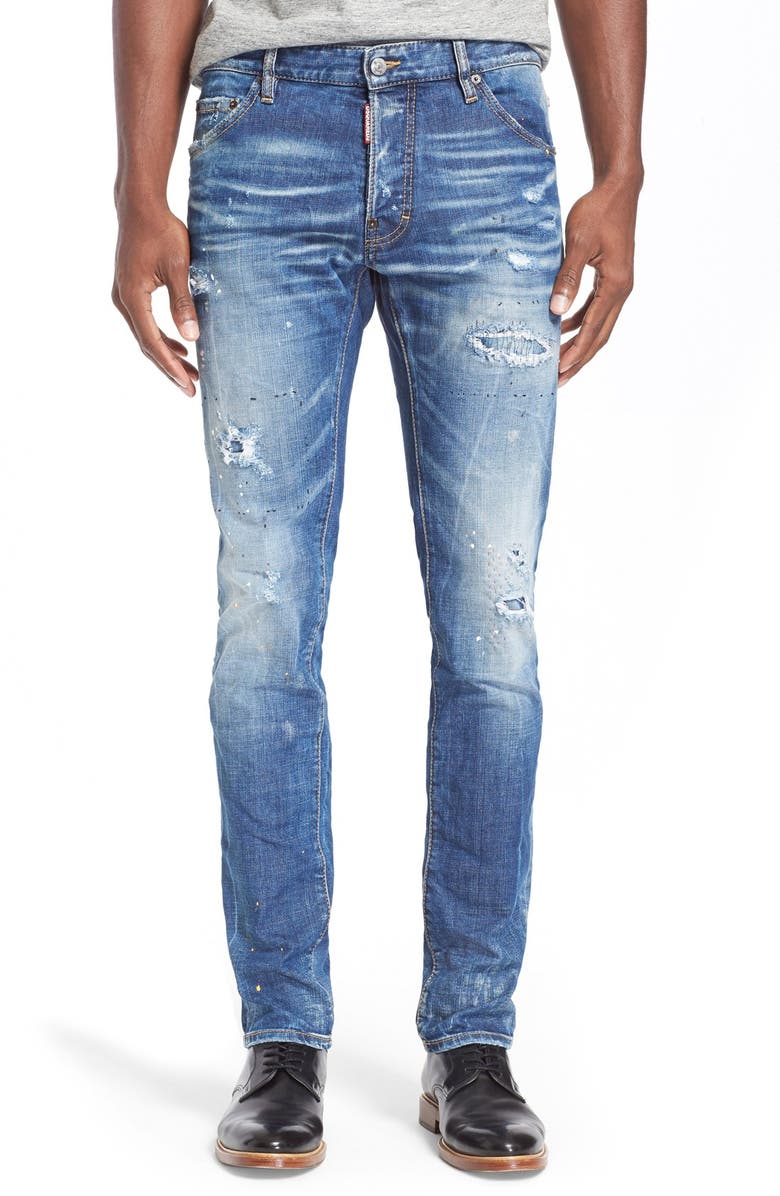 Dsquared2 'Cool Guy' Ripped & Repaired Slim Fit Jeans | Nordstrom