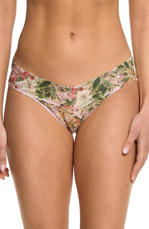 Hanky Panky Printed Signature Lace V-kini Underwear In French Garden