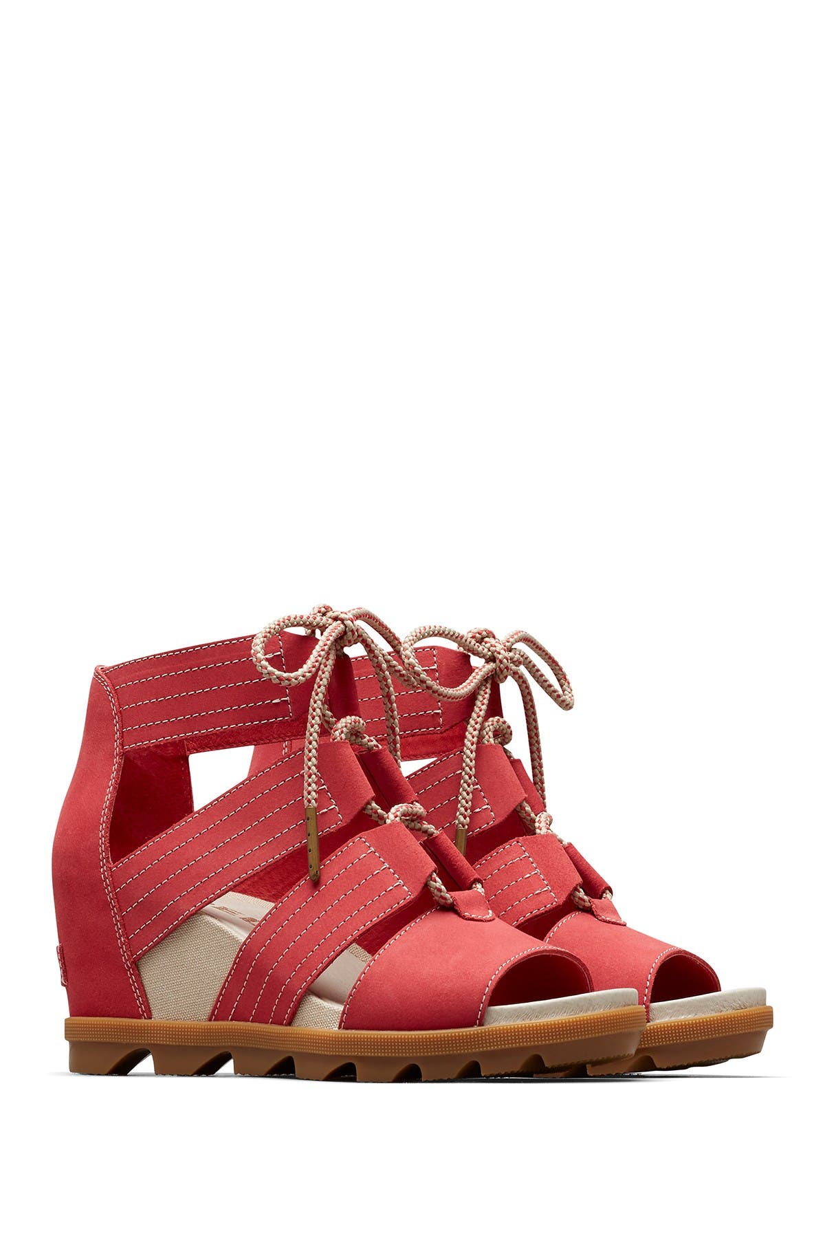 sorel lace up wedge