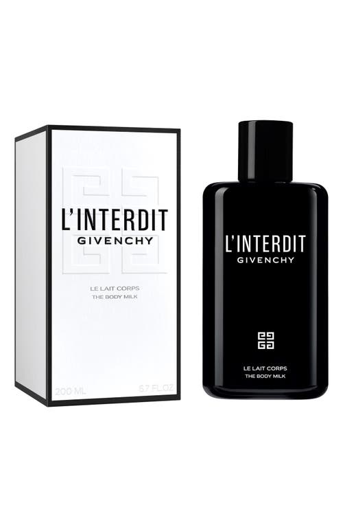 Shop Givenchy L'interdit The Body Milk In No Color