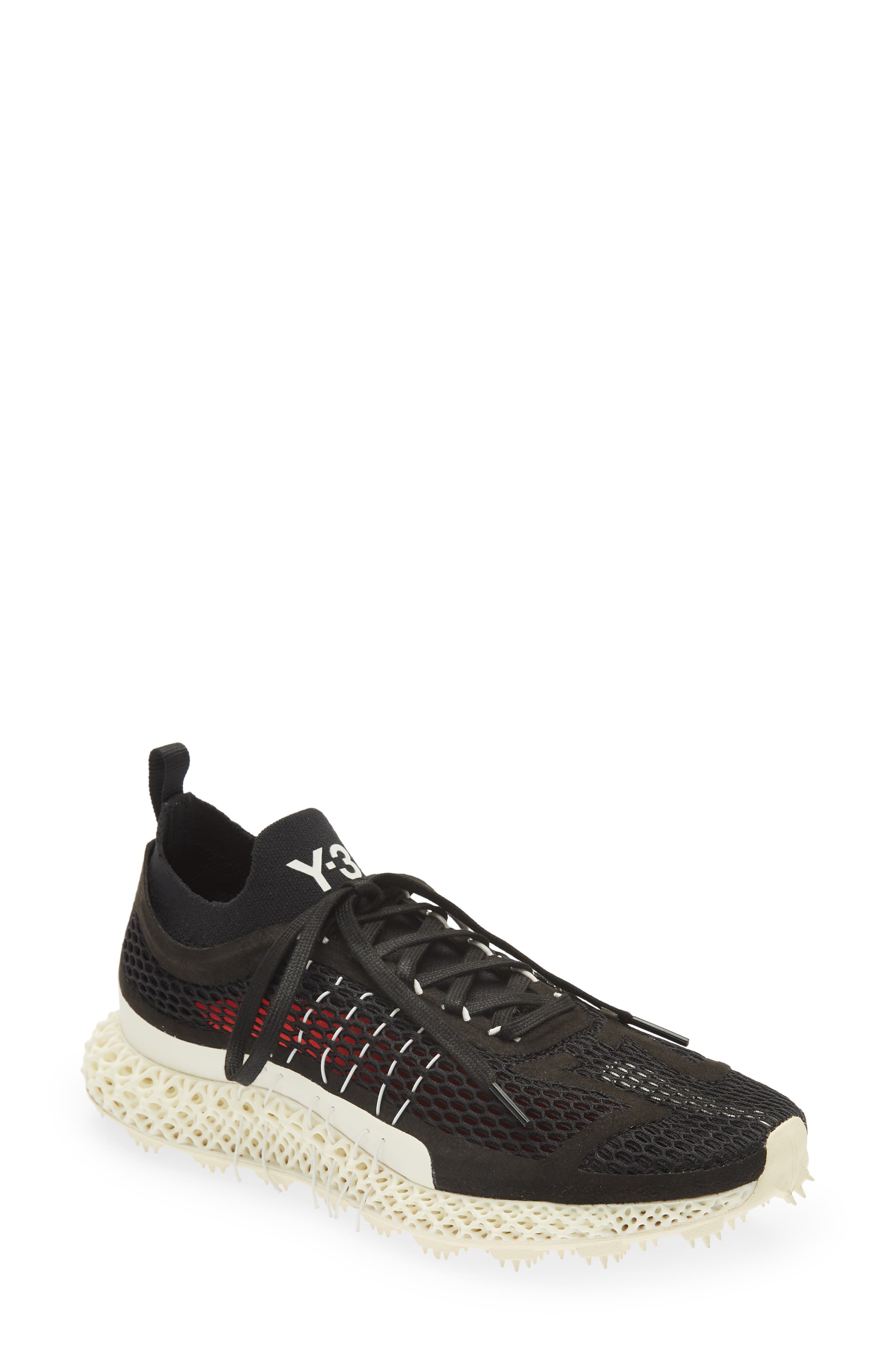Y-3 adidas 4D Halo Running Shoe in Black/Corewhite/Red at Nordstrom