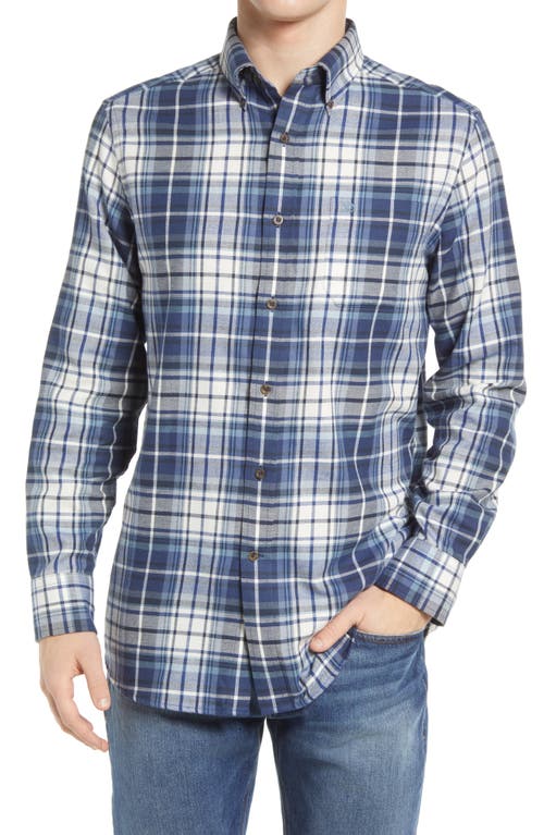 Southern Tide Purser Classic Fit Plaid Button-Down Shirt in Blue Night