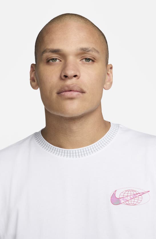 Shop Nike Max90 Swoosh Graphic T-shirt In White