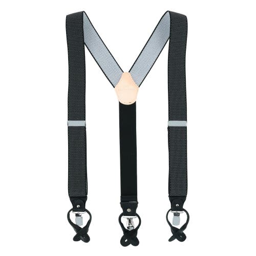 Trafalgar Men's Big & Tall Napier Convertible Suspenders In Black