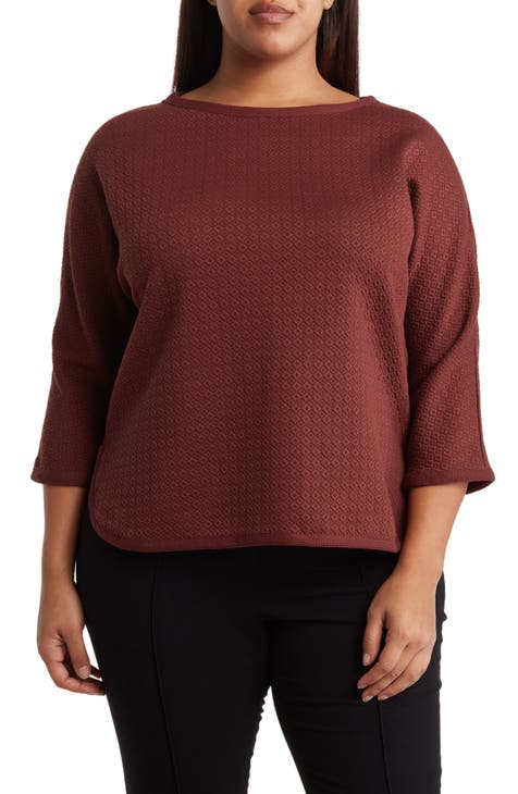 Waffle Knit Top (Plus)