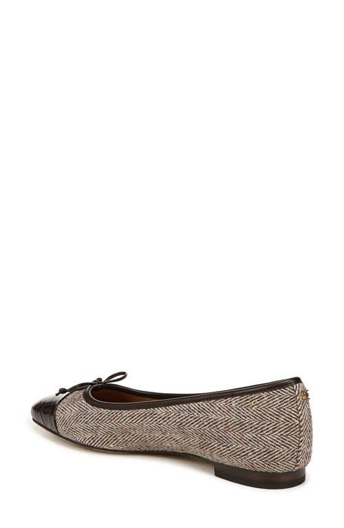 Shop Sam Edelman Marley Ballet Flat In Brown Multi