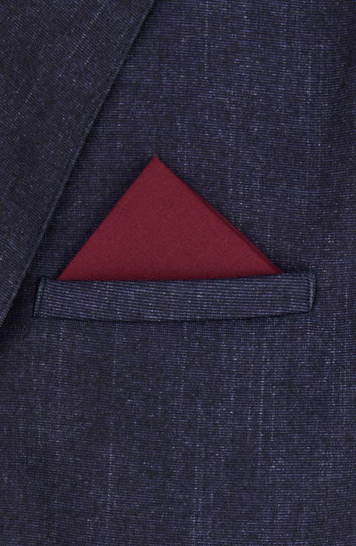 Brooklyn Brigade Solid Cotton Pocket Square In Wine