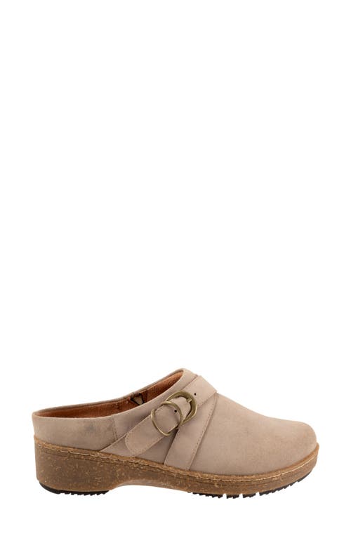 Softwalk ® Asmara Platform Mule In Taupe Suede