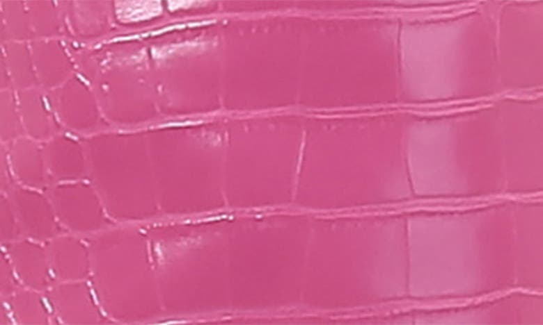 Shop Berness Aster Croc Embossed Boot In Hot Pink