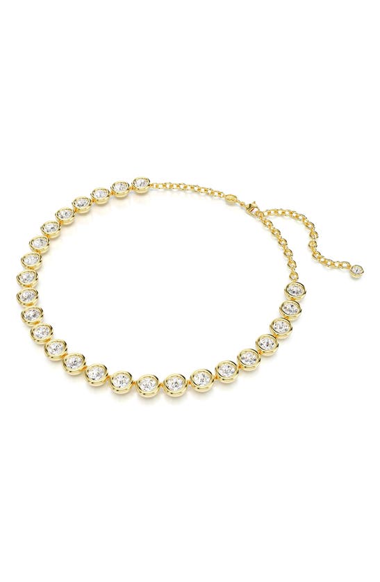 Shop Swarovski Imber Collar Necklace In Gold