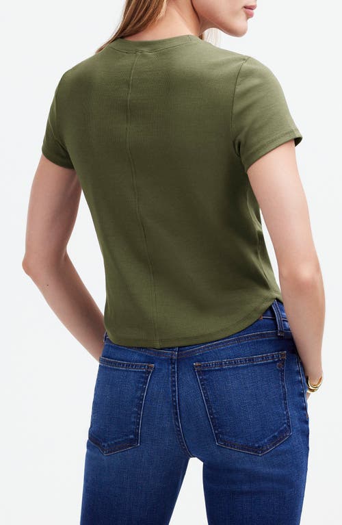 MADEWELL MADEWELL CREWNECK COTTON RIB T-SHIRT 