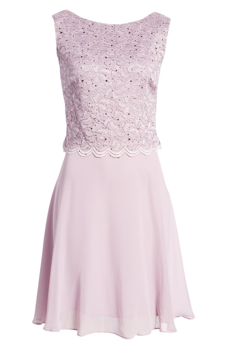 Connected Apparel Lace Bodice Cocktail Dress | Nordstrom