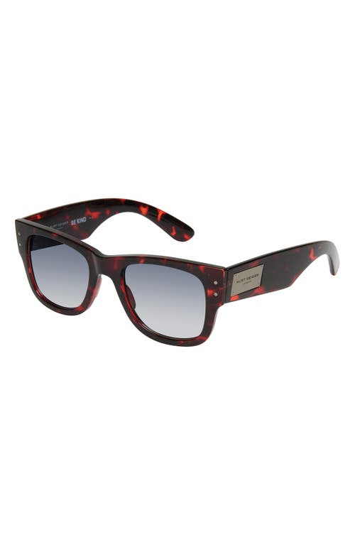 Kurt Geiger London 52mm Square Sunglasses In Havana/smoke Gradient