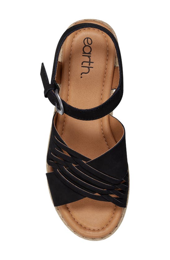 Shop Earth ® Hilda Espadrille Platform Sandal In Black