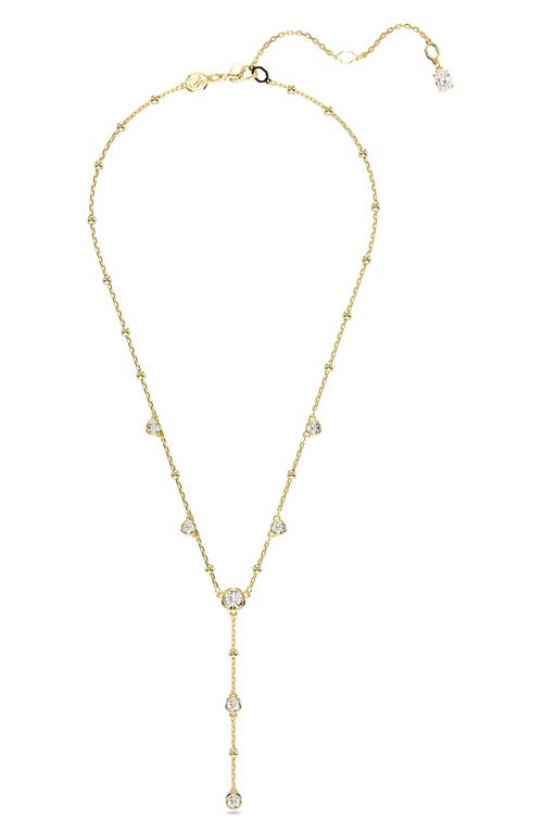 Shop Swarovski Imber Crystal Station Y-necklace In Gold