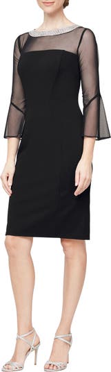 Alex Evenings Embellished Shift Cocktail Dress Nordstrom