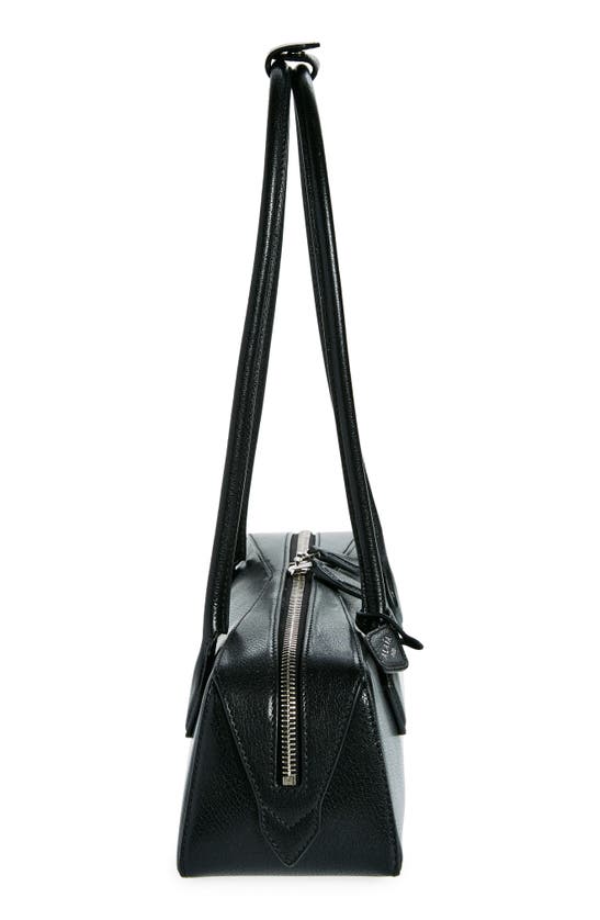 Alaïa Le Teckel Medium Black Leather Bag In Noir
