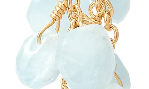 Shop Marco Bicego Paradise Aquamarnie Multistrand Drop Earrings In 18k Yellow Gold