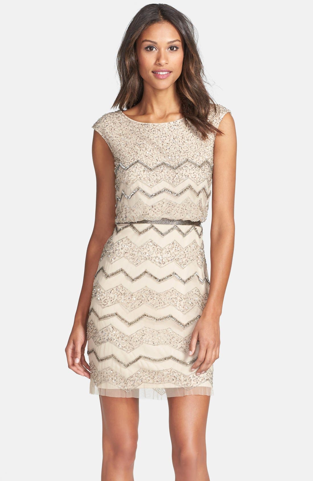 Adrianna Papell Beaded Blouson Dress Nordstrom